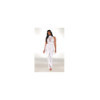 Robe bodystocking en résille et dentelle blanche 